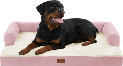 Miniatura 54 de Camas Ortopédicas para Perros de Tamaño Grande, Espuma de Celdas Impermeables tipo Huevera, Camas tipo Sofá para Perros Medianos para Jaula 35x22
