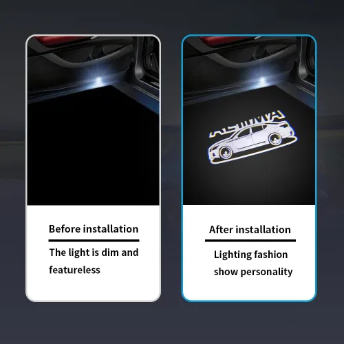 Miniatura 2 de Proyector de luces LED para puerta de automóvil, 2 unidades, compatible con Altima 2002, luces de charco, kit de luz de sombra fantasma, accesorios