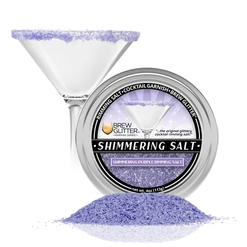 Miniatura 15 de Brew Glitter - Sal con Brillo Azul para Bordes (113g, 1x Barra de Lata) Aderezo para Cócteles y Bebidas