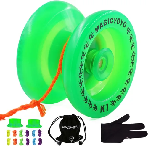Miniatura 8 de MAGICYOYO K1 Yoyo Profesional Responsive para niños, adolescentes y adultos con 5 cuerdas de yoyos + bolsa + guante de yoyo+ kit de cubos de yoyos