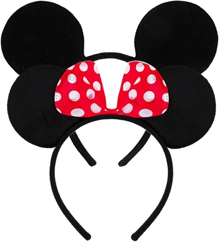 Miniatura 14 de FANYITY - Orejas de ratón, diadema con lentejuelas brillantes para cosplay de ratón para niños, niñas y mujeres, para Halloween y viaje a Disney