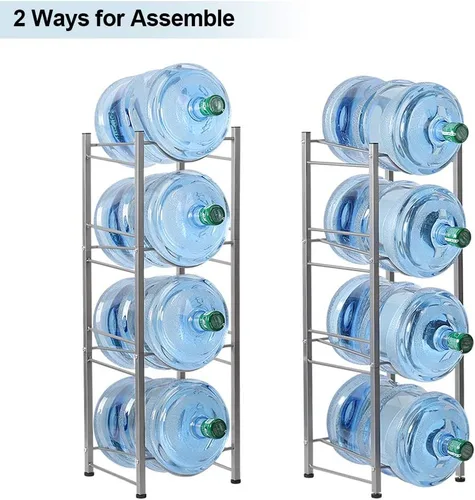 Miniatura 5 de LIANTRAL Estante enfriador de agua, soporte para jarra de agua de 5 galones, estante de almacenamiento para botellas de agua, soporte para botella