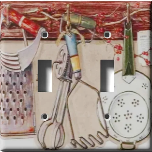 Miniatura 11 de Dos interruptores/una placa de receptáculo dúplex - Utensilios de cocina Combo de dos palancas/dúplex simple