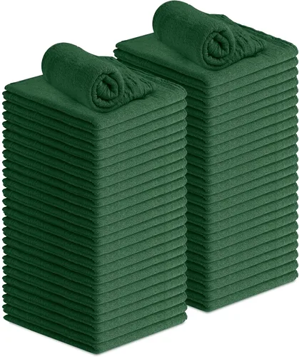 Avalon Towels Toallas de Algodón para Tienda – (Paquete de 50) Tamaño 30x36 Centímetros Trapos de Limpieza – Toallas de Tienda Absorbentes y Toallas