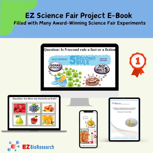 Miniatura 4 de Kit de ciencias de bacterias EZ Bioresearch (IV): kit de proyecto de ciencias Placas de agar LB preparadas e hisopos de algodón Exclusivo libro