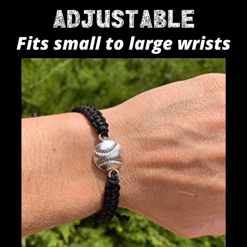 Miniatura 7 de Sportybella - Pulsera de béisbol, joyería de béisbol, pulsera de béisbol trenzada ajustable, regalos de béisbol, accesorios de béisbol