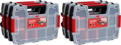 Miniatura 7 de CRAFTSMAN Organizador de almacenamiento, organizador de piezas pequeñas, 3 paquetes con 10 compartimentos, tapa incluye pestillo seguro (CMST60964M)