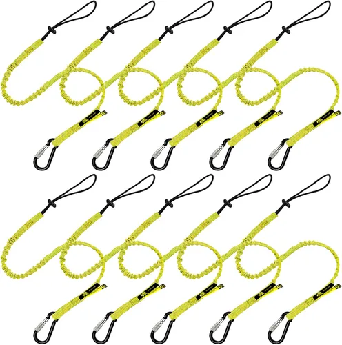 Miniatura 10 de BearTOOLS Cordón para herramientas con correa de hebilla, cuerda elástica de clip, conector de bloqueo de tornillo resistente, protección contra