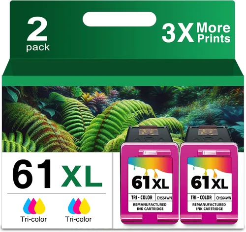 Cartucho de tinta de color 61XL para HP 61 XL 61 Tinta de color para Envy 4500 4502 5534 5535 DeskJet 2512 3510 2542 2540 2544 3000 3050a 3052a 1055