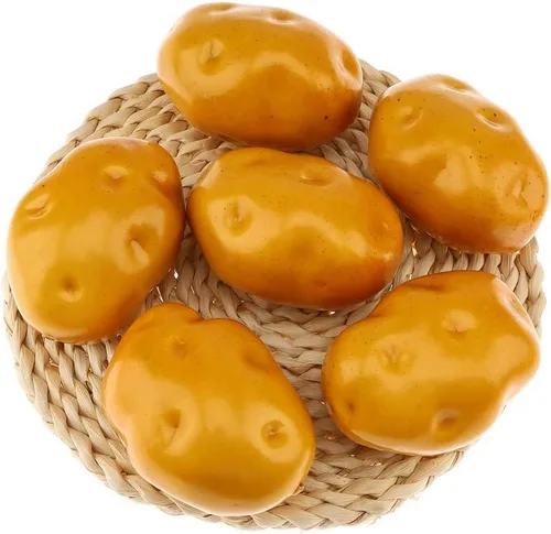 Miniatura 10 de Gresorth 8pcs Artificial Big Bell Pimienta Verde Decoración Vegetal Falso Casa Gabinete de Cocina