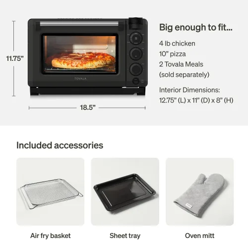 Miniatura 5 de Tovala Smart Oven Pro, horno de convección de sobremesa 6 en 1 - Vapor, tostar, freír al aire, hornear, asar y recalentar - horno de vapor