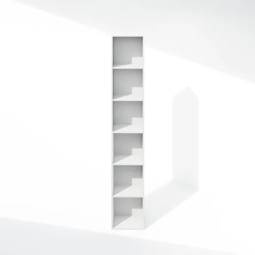 Miniatura 6 de Furinno Cubicle - Organizador de armario de 6 niveles y almacenamiento, organizador de armario, estante abierto, para armario, dormitorio, sala