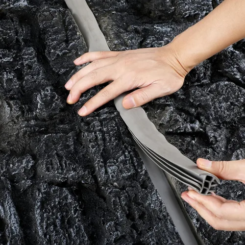 Miniatura 4 de Kingdder Llenador de juntas de expansión de hormigón, relleno de grietas de entrada, tira de goma EPDM flexible para reparación de grietas