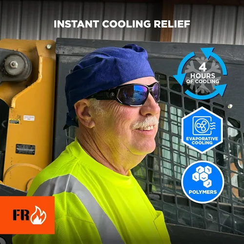 Miniatura 2 de Ergodyne Chill Its 6710FR - Trapo de rocío refrescante, resistente al fuego, cristales de polímero evaporativos para alivio de enfriamiento