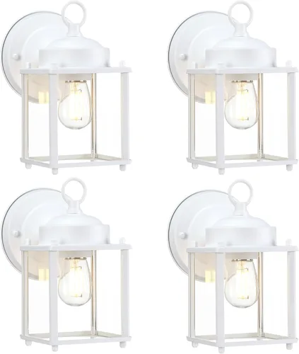 Miniatura 18 de GRUENLICH Aplique de Pared para Exteriores, Accesorios de Iluminación de Pared Exteriores con Vidrio Transparente, Iluminación de Porche Frontal