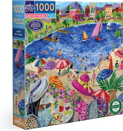 Miniatura 12 de eeBoo Rompecabezas de 1000 piezas, árbol de la vida, cuadrado de 23 x 23 pulgadas, fabricado con tablero reciclado y tinta a base de vegetales