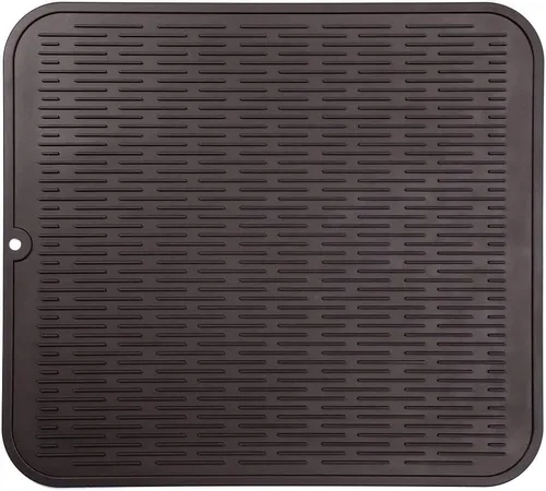 Miniatura 115 de MicoYang Alfombrilla de silicona para secado de platos para múltiples usos, fácil de limpiar, ecológica, resistente al calor, alfombrilla