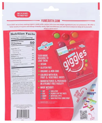 Miniatura 2 de YUMEARTH Giggles orgánicos, 0.5 onzas (paquete de 5)
