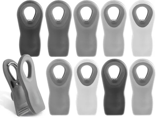 Miniatura 24 de COOK WITH COLOR Clips para bolsas de chips con imán para almacenamiento de alimentos con agarre hermético para bolsas de pan, bolsas de aperitivos