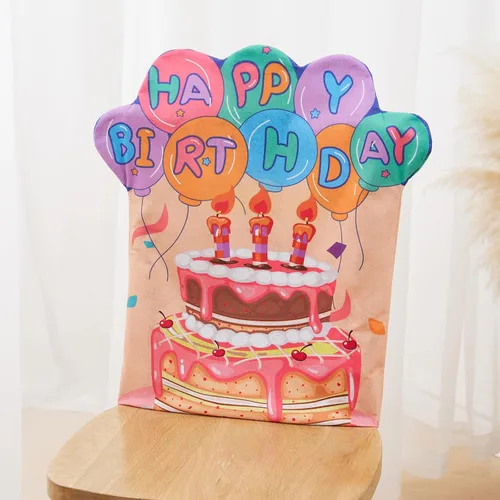 Miniatura 2 de BULINGNA 2 fundas para sillas de cumpleaños, fundas de asiento de cumpleaños para el aula, fundas para silla de pastel de cumpleaños, fundas