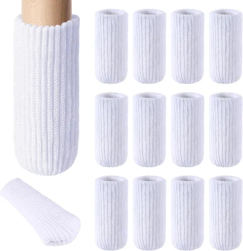 Miniatura 14 de 8 PCs Calcetines para Patas de Muebles - Calcetines Negros de Alta Elasticidad para Muebles, Protectores de Piso de Patas de Silla Tejidos, Juego