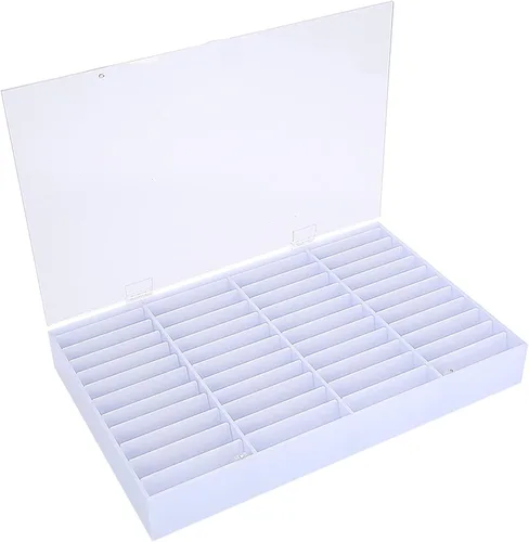 Miniatura 9 de Semme Caja de almacenamiento de puntas de arte de uñas postizas, vitrina vacía transparente para uñas, organizador de puntas de uñas, contenedor