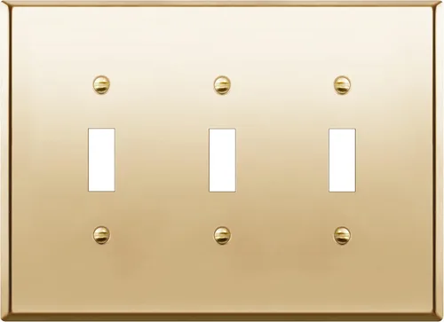 Miniatura 50 de LIDER Placa de Pared de Metal para Interruptor de Luz de Palanca, Cubierta de Interruptor de Acero Inoxidable, Resistente a la Corrosión