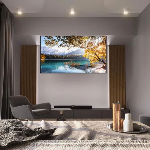 Miniatura 3 de Mount-It! Soporte motorizado para TV de techo – Soporte de TV eléctrico silencioso abatible para pantallas de 50 a 90 pulgadas, diseño desplegable