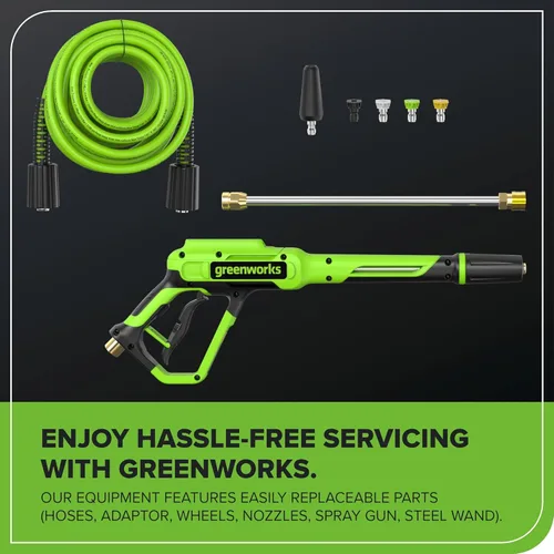 Miniatura 13 de Greenworks Pro Sin Escobillas 2700 PSI (Certificado CSA) 2.3 GPM Máx. / 1.2 GPM Lavadora a Presión Eléctrica