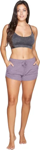 Miniatura 4 de Colosseum Simone - Pantalones cortos deportivos de mezcla de algodón para mujer, para yoga y correr