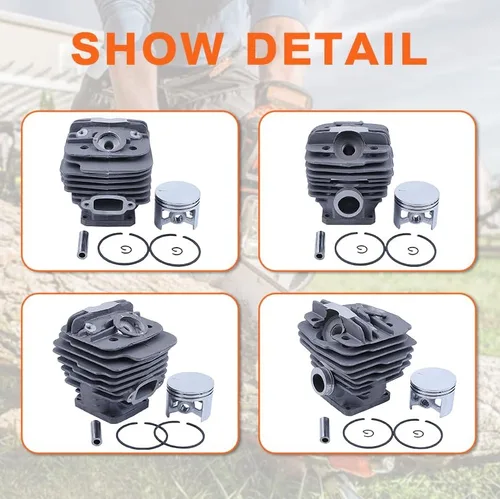 Miniatura 5 de Kit de anillo de pistón de cilindro de 1.890 in para Stihl MS360 036 034 Filtro de combustible de aceite de motosierra, cilindro, pistón, perno
