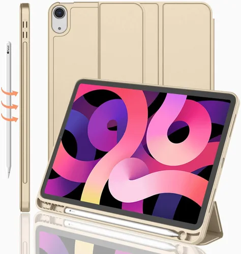 Miniatura 46 de iMieet Funda para iPad Air de 11 pulgadas M3 (2025) / M2 (2024), iPad Air de 5ª/4ª generación 2022/2020 de 10.9 pulgadas con soporte para lápices