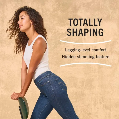 Miniatura 4 de Signature by Levi Strauss & Co. Gold Label Women's Totally Shaping Pull-on Skinny Jeans (Available in Plus Size)