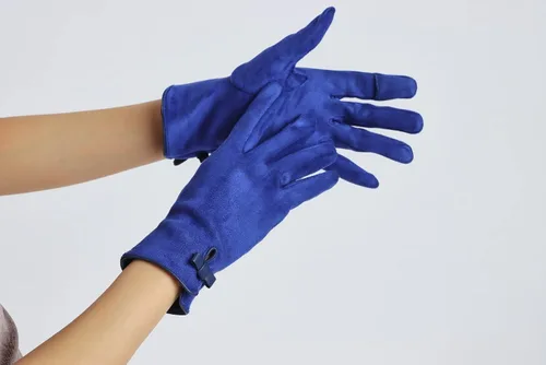 Miniatura 71 de Sahabowi Guantes de cuero para clima frío Manopla de lana cálida de invierno para mujeres