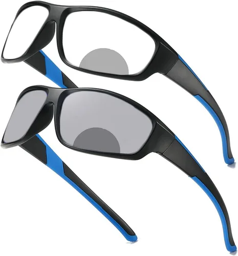 Gafas de lectura bifocales fotocrómicas de transición para hombres y mujeres deportes al aire libre Presbicia gafas de sol lector
