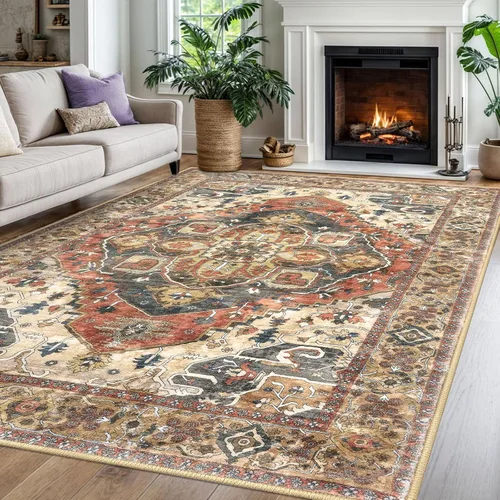 Miniatura 125 de SIILOOM Alfombra lavable de 2 x 3 pies, alfombra suave color taupe ceniza para entrada, tapete antideslizante para puerta de interior, tapete