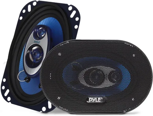 Pyle 4' x 6' Sistema de altavoces de sonido de tres vías - Audio fuerte triaxial de rango medio profesional 240 vatios por par con impedancia de 4
