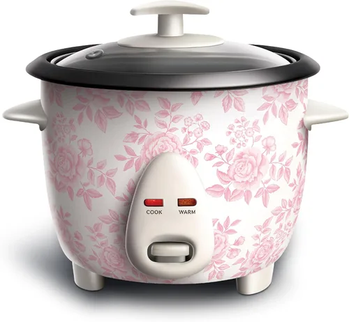 Miniatura 14 de COOK WITH COLOR Arrocera de 6 tazas de 300 W, cocción sin esfuerzo y perfectamente, cocina 3 tazas de arroz crudo para 6 tazas de arroz cocido, azul