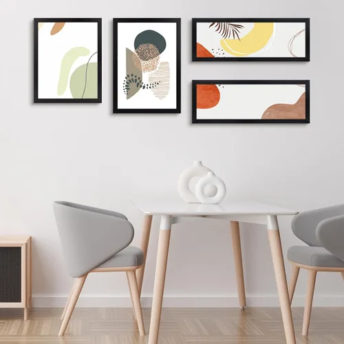 Miniatura 9 de Golden State Art, Marco de fotos de 8 x 24 pulgadas, madera maciza negra con vidrio templado, marco de 8 x 24 pulgadas para pared de galería