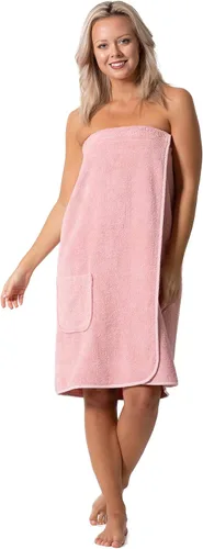 Miniatura 12 de Robe Direct Women’s Terry Cloth Spa and Bath Towel Wrap with Adjustable Closure & Elastic Top