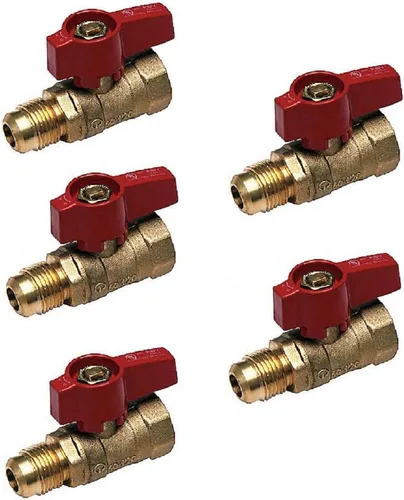 Miniatura 9 de EZ-Fluid 1" FIP X 1" FIP Thread Heavy Duty Brass Gas Shut Off Ball Valve,Quarter Turn Brass Gas Valves for Natural Gas,Propane,Gas Line Fitting