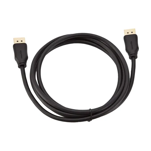 Miniatura 5 de Amazon Basics Cable DisplayPort 1.2, 21.6Gbps de alta velocidad, 4K @60Hz, 2K @165Hz, chapado en oro, 6 pies, negro