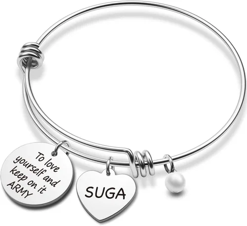 G-Ahora Kpop Army Bracelet Kpop Bangtan Boys Jewelry JIMIN JK JIN RM SUGA JHOPE V Bracelet Best Gift for The Army