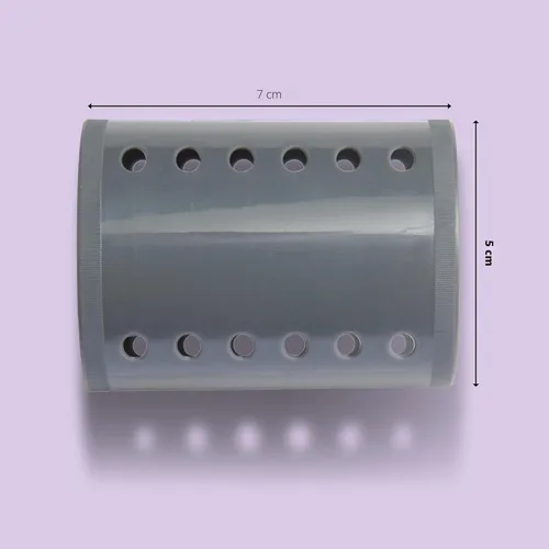 Miniatura 4 de Diane Rodillos magnéticos para el cabello de 2 pulgadas, sujeción segura para rizos y volumen, ideales para peinar con alfileres, púas o clips, Gris
