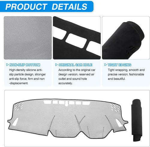Miniatura 3 de CARTIST Cubierta para salpicadero para CrossTrek 2024 2025 2026 Cubierta de salpicadero para accesorios Crosstrek Alfombra antideslizante Protector