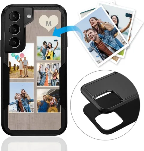 Miniatura 73 de Funda protectora personalizada para Samsung Galaxy S22 Ultra 5G (versión 2022), funda protectora de doble capa resistente con múltiples fotos, a