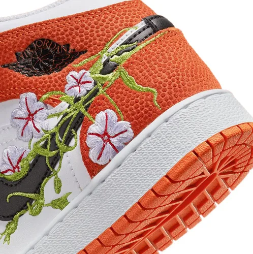 Miniatura 7 de Jordan Youth Air 1 Mid DQ8390 100 Baloncesto Blossom - Talla 7Y