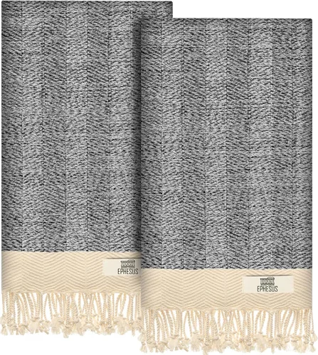 Miniatura 79 de EPHESUS TOWELS Toallas de Mano - Juego de 2 18" x 30" - Toalla de Mano Turca Decorativa para Baño, Cocina, Invitados, Cara, Cabello, Té, Paño