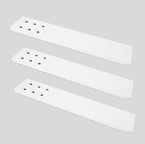Miniatura 8 de Soporte para encimera, paquete de 3 unidades de 10 pulgadas de largo x 2.5 pulgadas de ancho, soporte oculto de pared rodilla negro para encimera