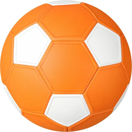 Miniatura 9 de Pelota de fútbol curva tamaño 4, pelotas suaves con curva para exterior e interior, pelota de fútbol tamaño 4 para niños y niñas Naranja y blanco